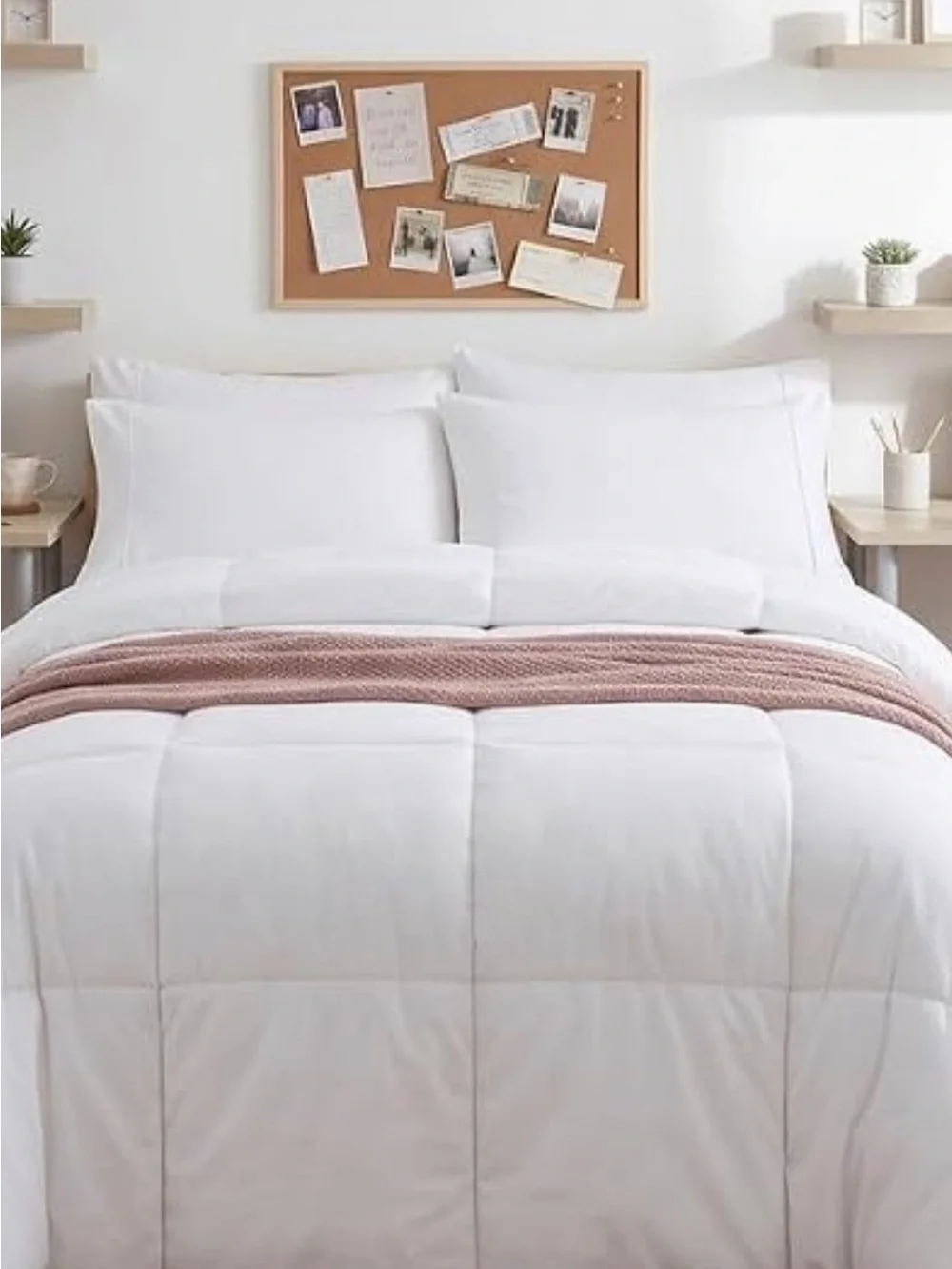 Comforter - White Quilted Down Alternative Comforter
